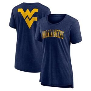 NWOT! Fanatics West Virginia Mountaineers Tri-Blend T-Shirt - Size 2XL